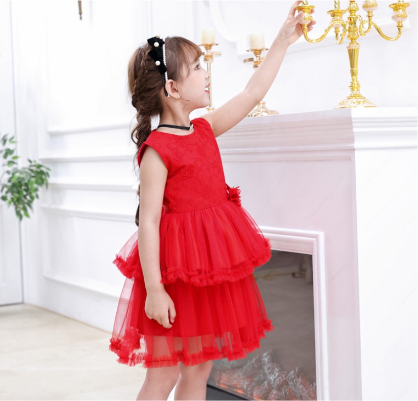 Baby Girl Birthday Party Dress Long Sleeve Flower Girl Dress Princess –  marryshe